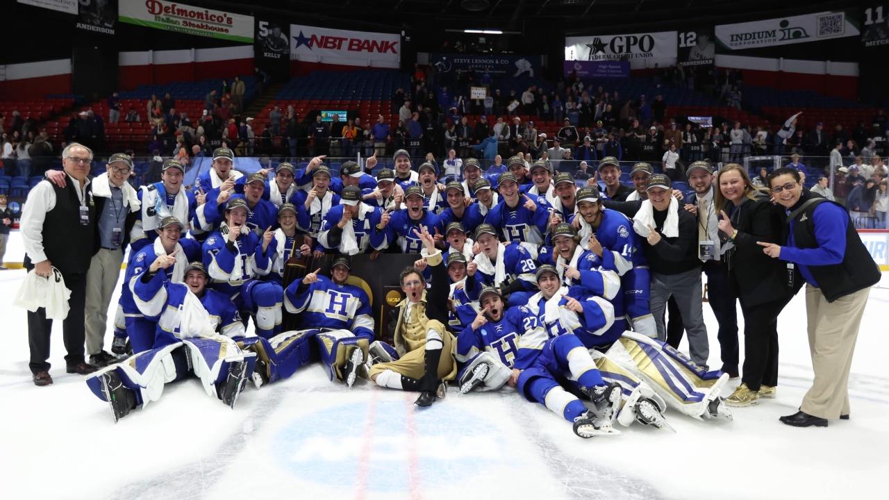 Hamilton wins the 2026 DIII men's ice hockey championship