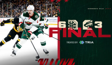 Game Recap: Bruins 6, Wild 3