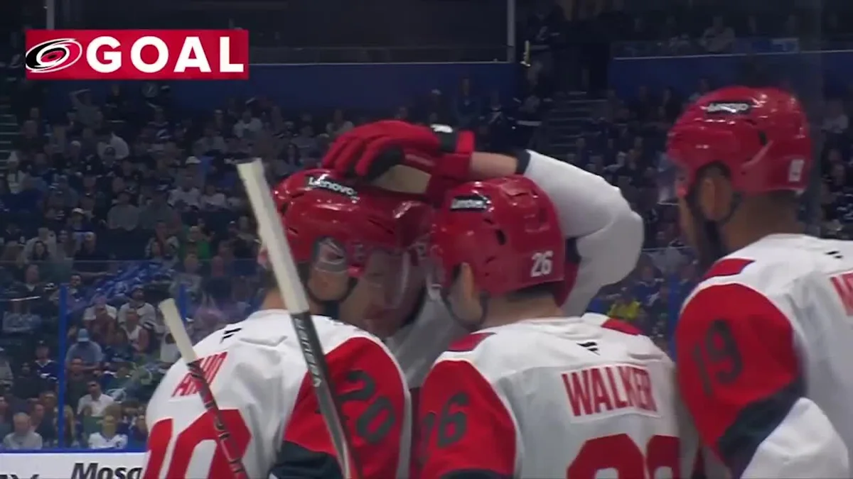 Andrei Svechnikov with a Goal vs. Tampa Bay Lightning