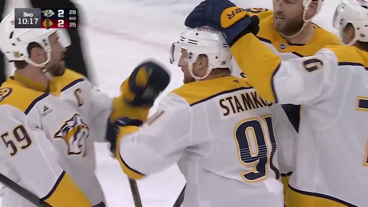 Steven Stamkos with a Goal vs. Chicago Blackhawks