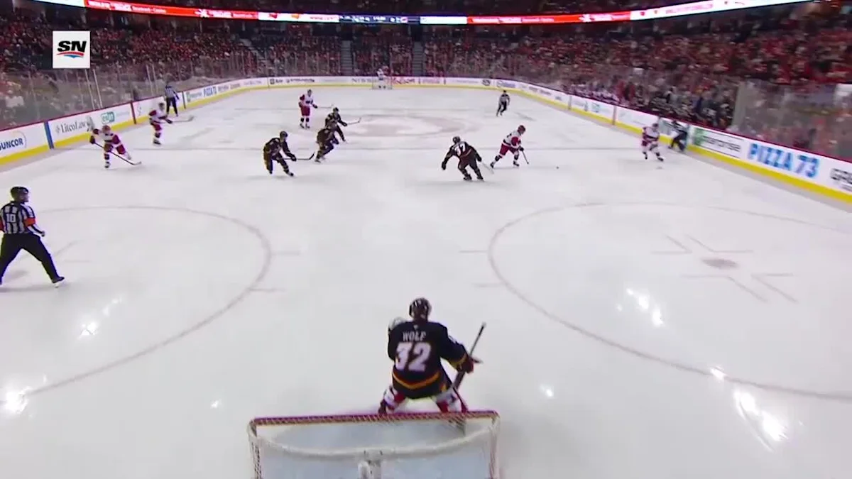 Alexander Nikishin with a Powerplay Goal vs. Calgary Flames