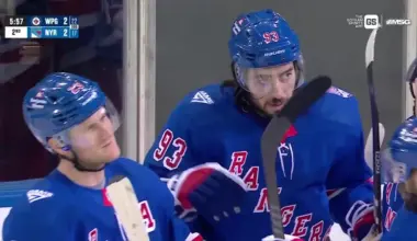 Mika Zibanejad with a Powerplay Goal vs. Winnipeg Jets