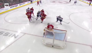 A.J. Greer with a Goal vs. Calgary Flames
