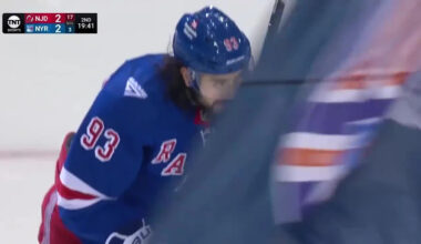 Mika Zibanejad with a Goal vs. New Jersey Devils