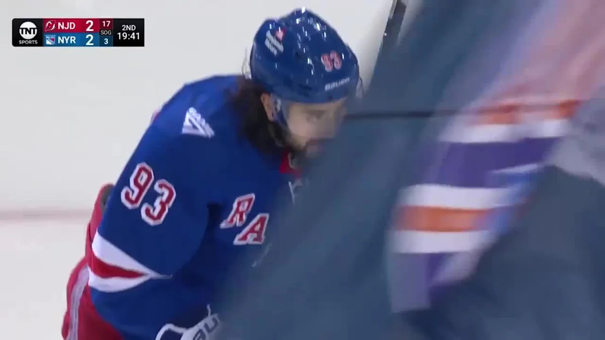 Mika Zibanejad with a Goal vs. New Jersey Devils