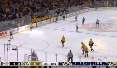 Matthew Wood with a Goal vs. Boston Bruins