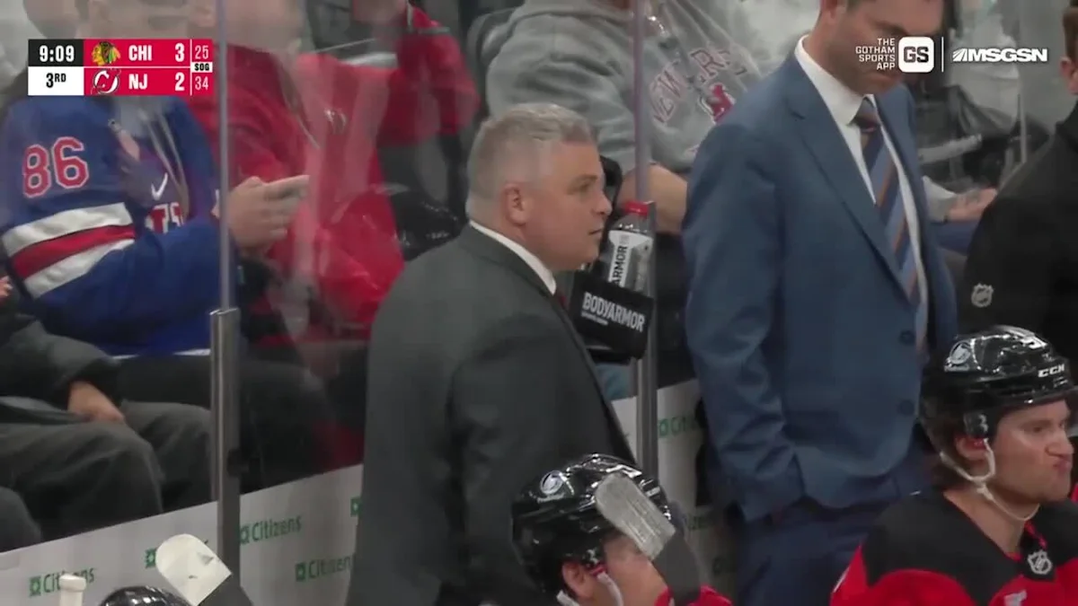 Frank Nazar with a Powerplay Goal vs. New Jersey Devils