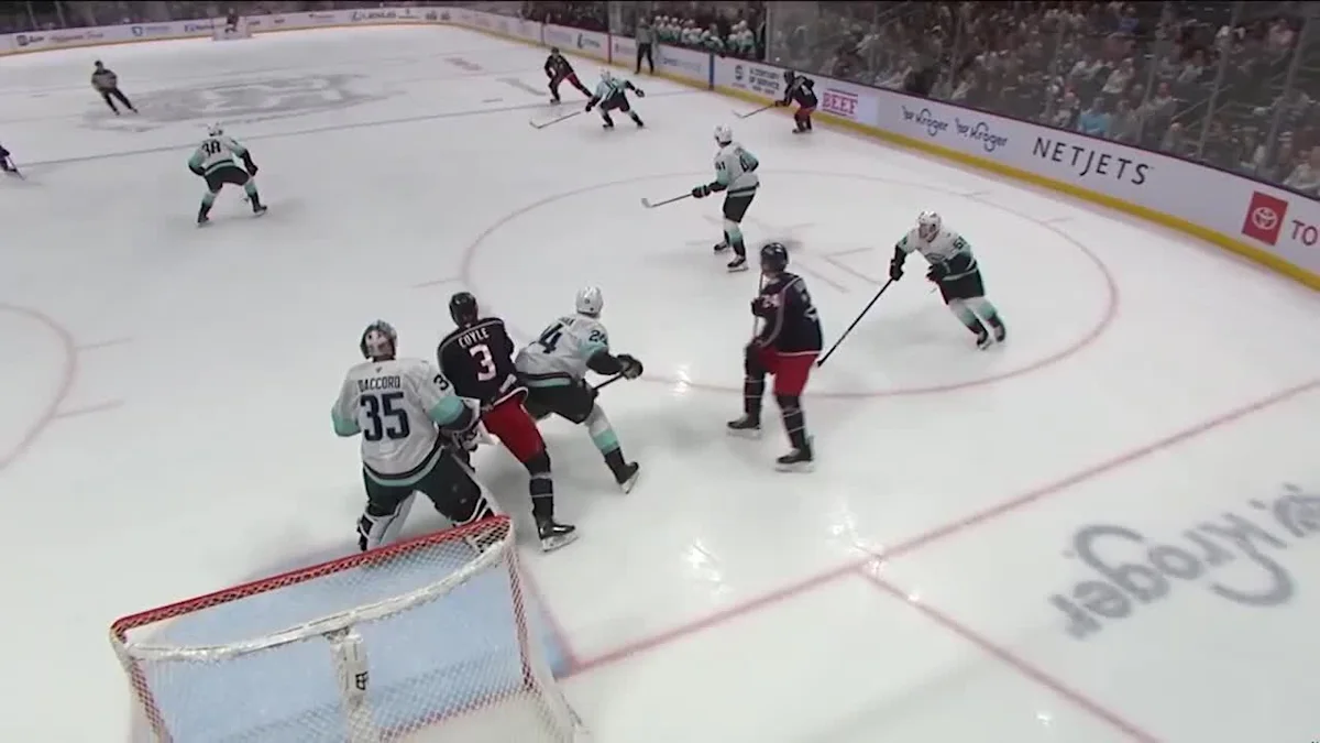 Damon Severson with a Goal vs. Seattle Kraken