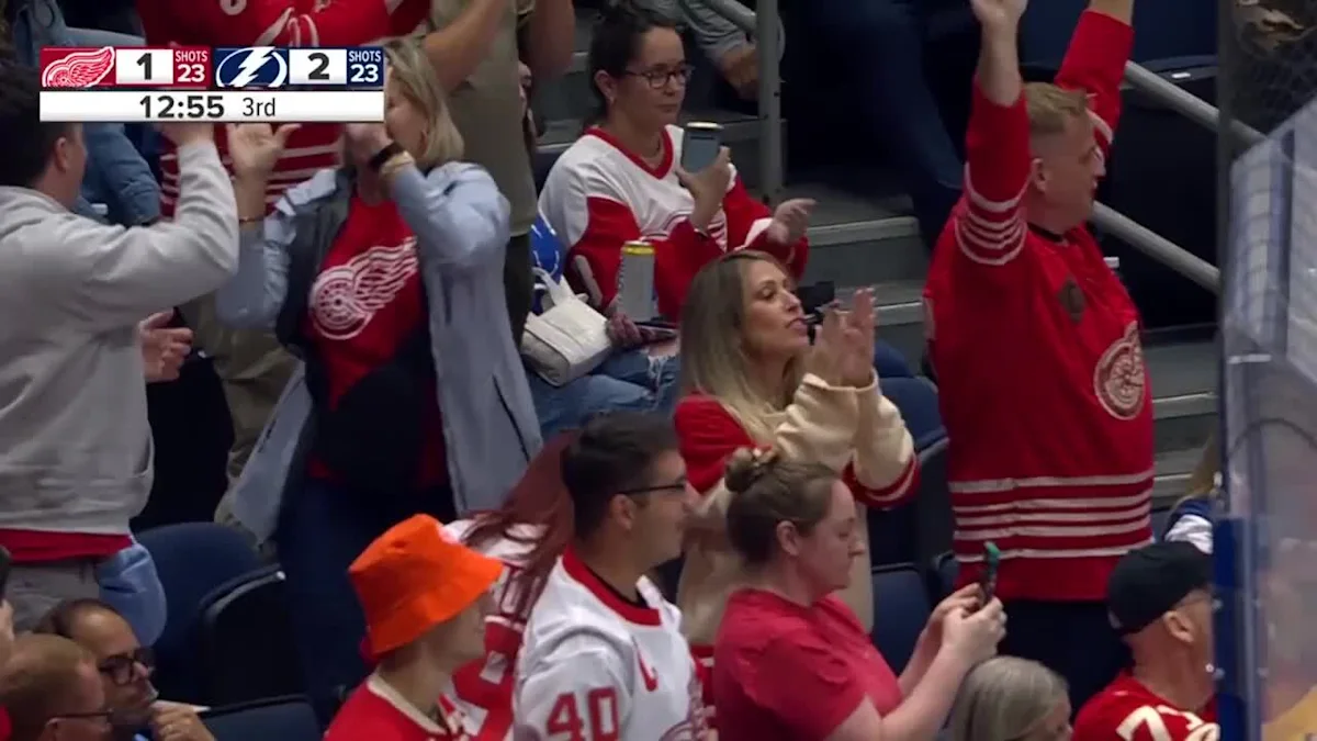 J.T. Compher with a Goal vs. Tampa Bay Lightning