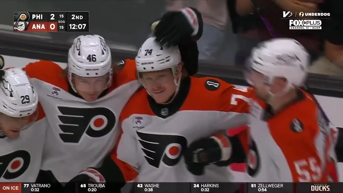 Owen Tippett with a Goal vs. Anaheim Ducks