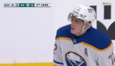 Tage Thompson with a Goal vs. San Jose Sharks