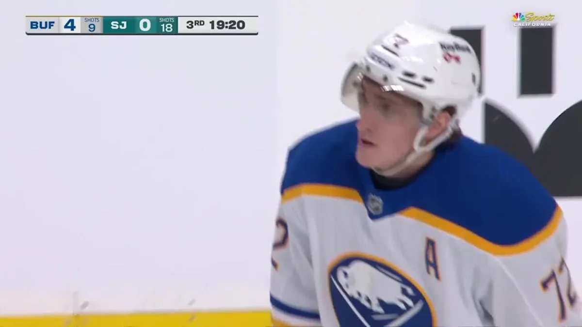 Tage Thompson with a Goal vs. San Jose Sharks