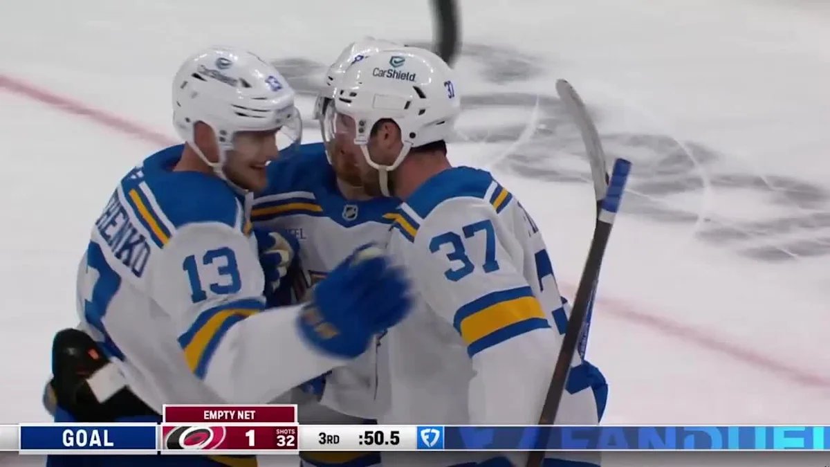 Pavel Buchnevich with a Goal vs. Carolina Hurricanes