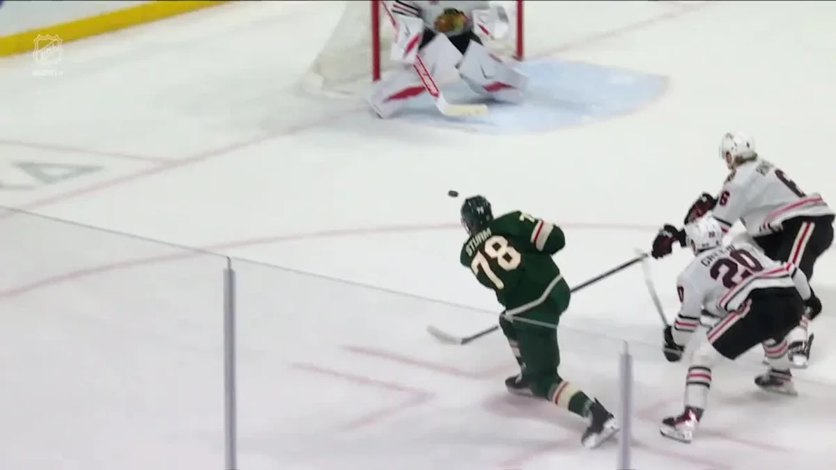 Nico Sturm with a Goal vs. Chicago Blackhawks