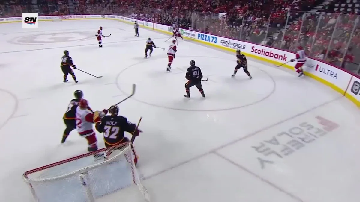 Andrei Svechnikov with a Goal vs. Calgary Flames