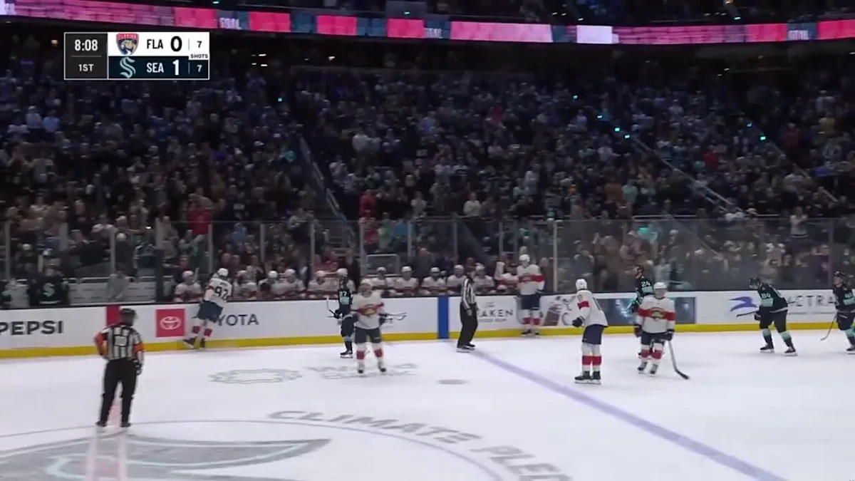 Berkly Catton with a Goal vs. Florida Panthers