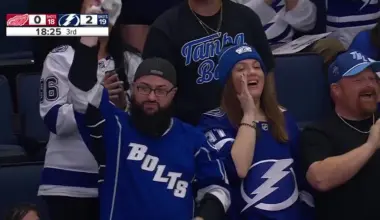 Brayden Point with a Goal vs. Detroit Red Wings