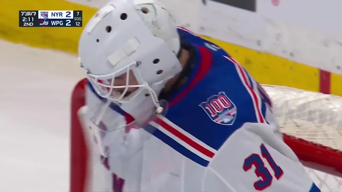 Kyle Connor with a Goal vs. New York Rangers