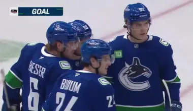 Brock Boeser with a Goal vs. Nashville Predators