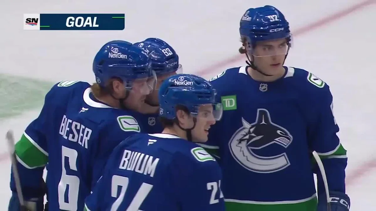 Brock Boeser with a Goal vs. Nashville Predators