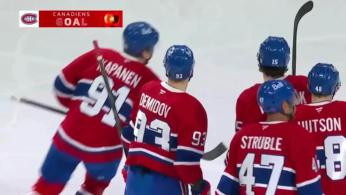 Oliver Kapanen with a Goal vs. Carolina Hurricanes