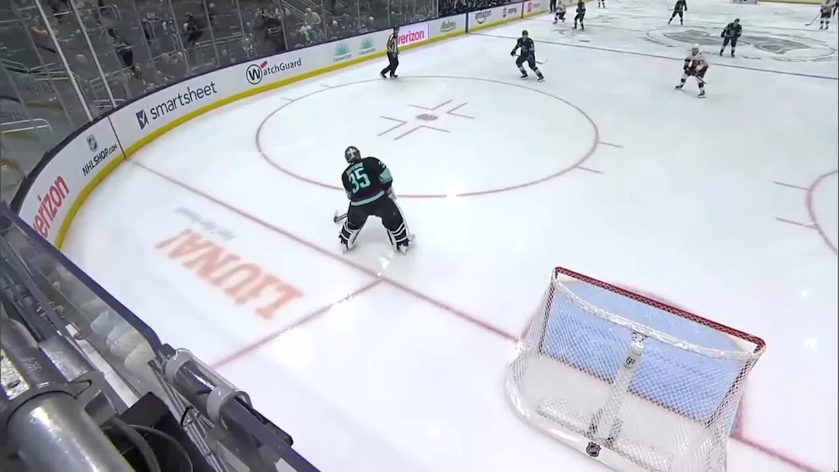 Warren Foegele with a Goal vs. Seattle Kraken