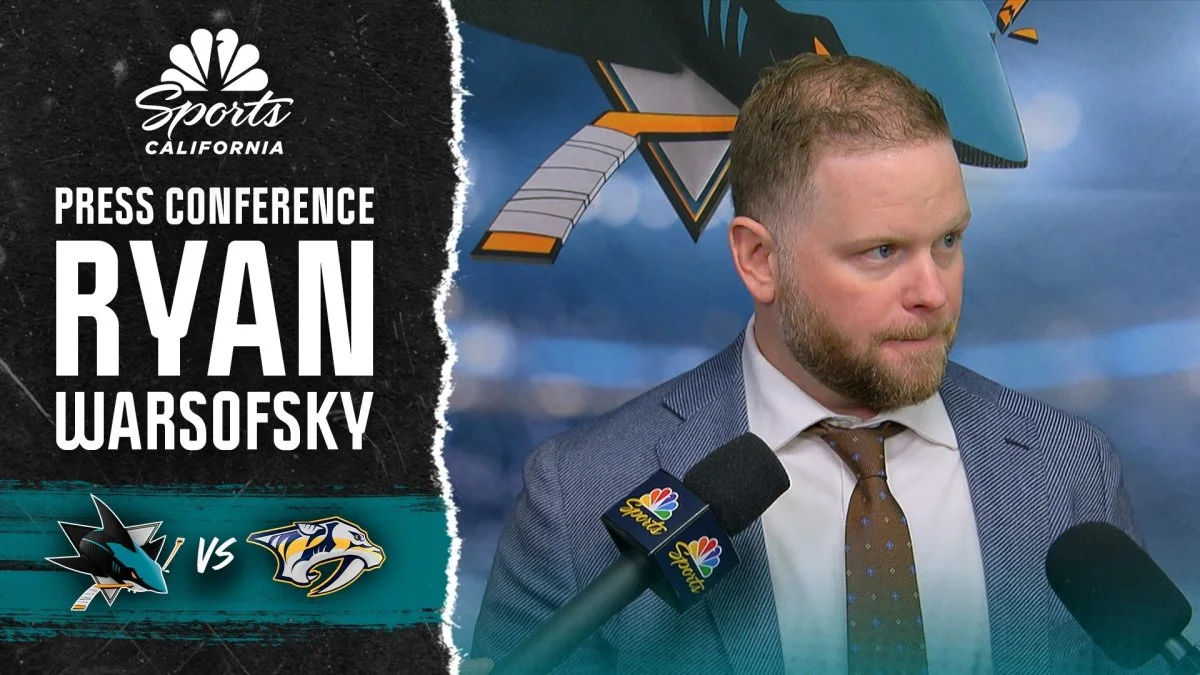 Sharks' Ryan Warsofsky dissects Macklin Celebrini's popularity after Olympics