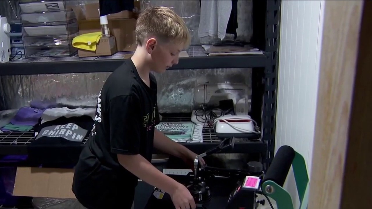 11-year-old starts own hockey apparel company 