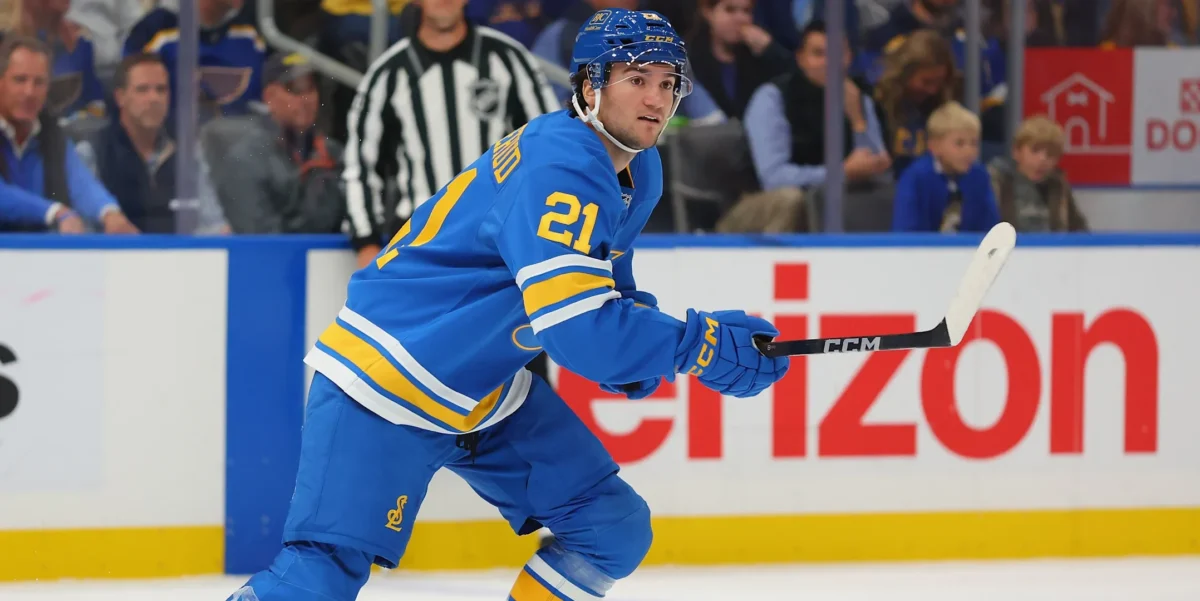 Jimmy Snuggerud of the St. Louis Blues