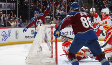 Avalanche score 5 goals in 1st period, cruise past Flames