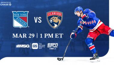 Rangers vs. Panthers: Pregame Notes