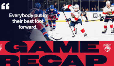 RECAP: Rangers 3, Panthers 1