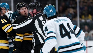 Kiefer Sherwood has plea for NHL after ‘dirty’ Charlie McAvoy hit – NBC Sports Bay Area & California