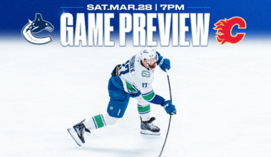 Canucks Head to Calgary for Hockey Night in Canada Matchup with Flames on Saturday Night