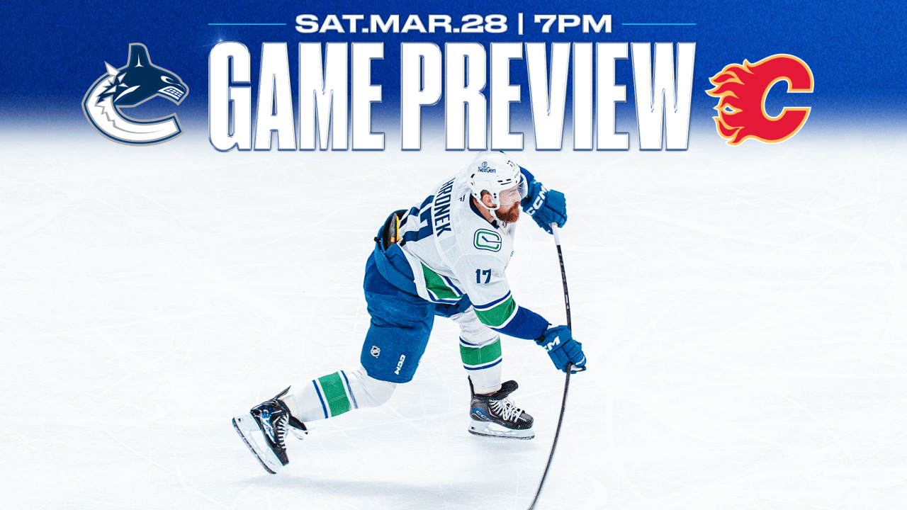 Canucks Head to Calgary for Hockey Night in Canada Matchup with Flames on Saturday Night