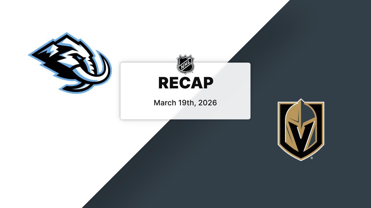 Recap: Mammoth at Golden Knights 3.19.26