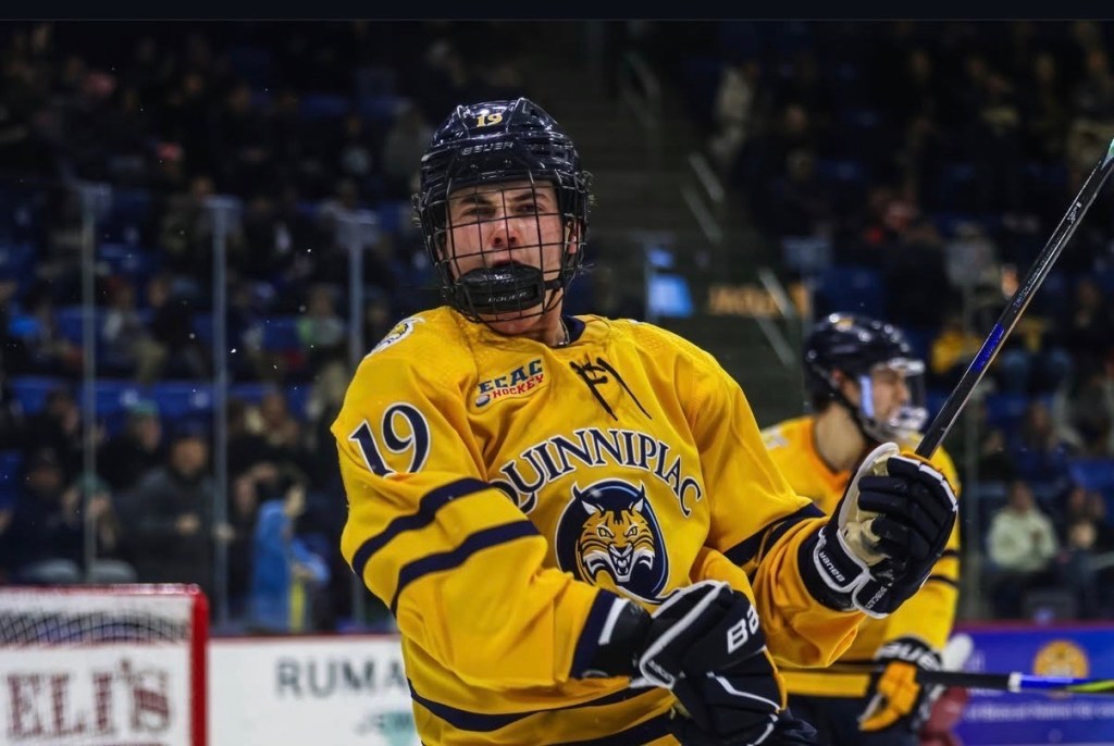 Long Island born freshman Ethan Wyttenbach is a finalist for college hockey's top honor, the Hobey Baker award.