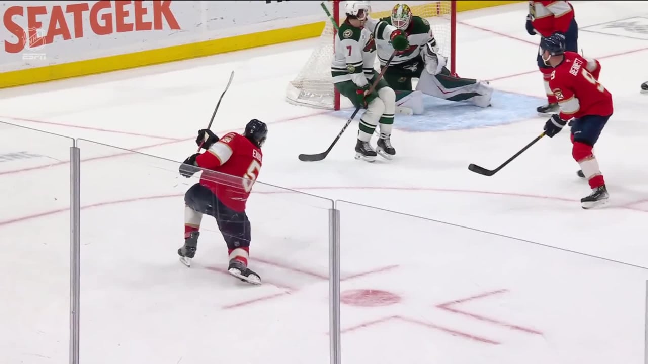 MIN@FLA: Ekblad with a Goal vs. Minnesota Wild