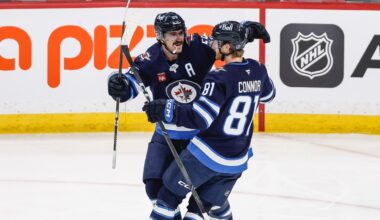 Scheifele notches Gordie Howe hat trick as Jets down Golden Knights