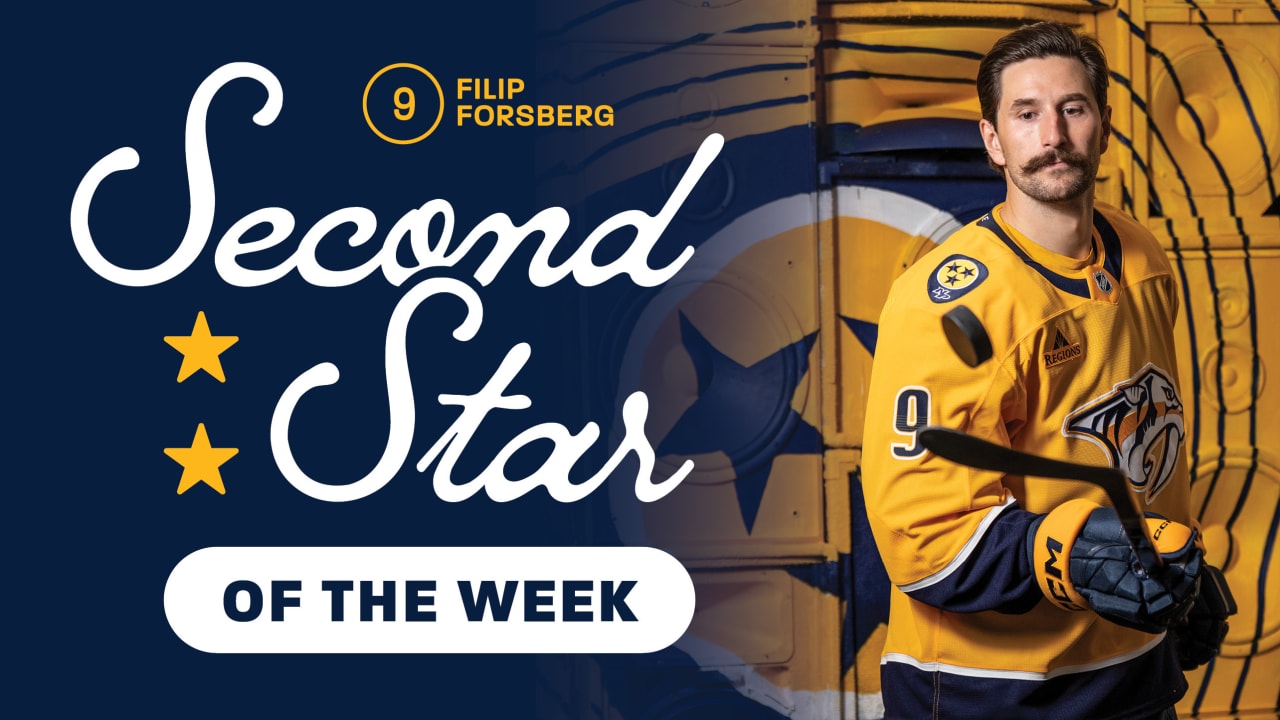 Forsberg Named NHL's Second Star of the Week