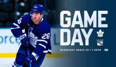 GAME DAY vs RANGERS | Toronto Maple Leafs
