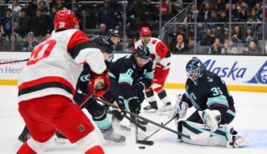 Seattle Goalie Daccord Stops Hurricanes’ Hot Streak in 2-1 Victory