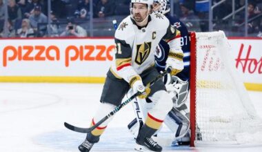 Vegas Captain Stone Sidelined with Arm Injury Against Buffalo