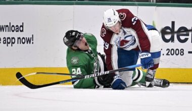 Dallas Stars Forward Hintz Exits Game Early With Leg Injury