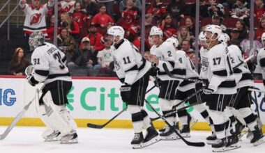 Kings’ Kopitar Sets Franchise Record in Wild 6-4 Loss to Devils