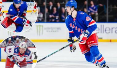 Rangers youngsters leaning on each other as they learn the ropes