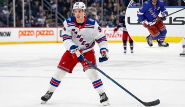 Gabe Perreault dropped from Rangers' first power-play unit