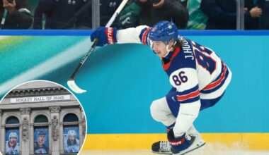Jack Hughes ins't happy Hall of Fame has his Olympic golden goal puck