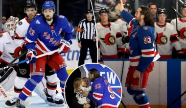 Rangers reminded of Mika Zibanejad skill in center's 1,000th game