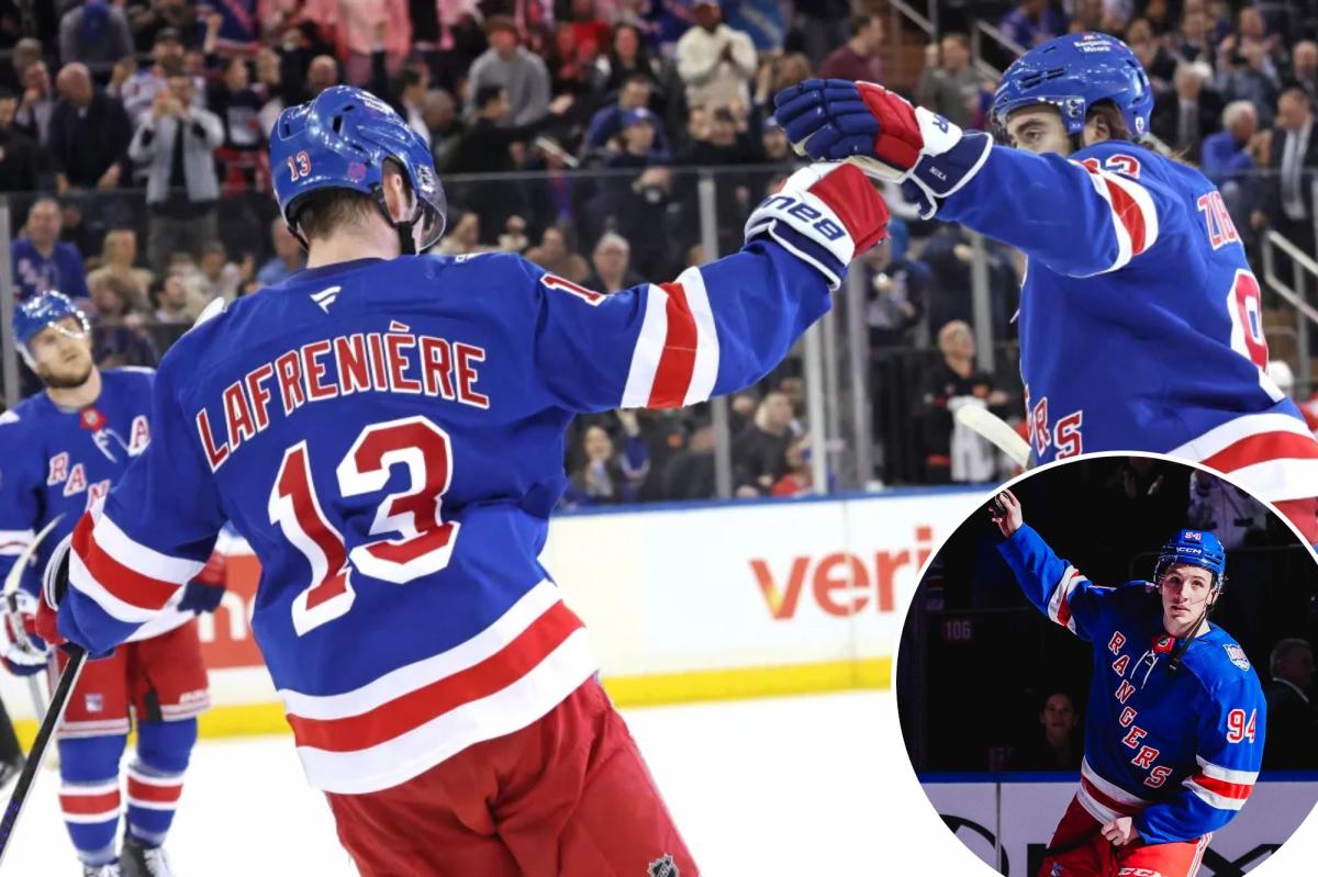 Rebuilt Rangers top line is spurring a post-Olympic hot streak